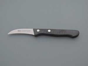 RH Zöppken Küchenmesser Spickmesser Gemüsemesser Universalmesser gebogen schwarz