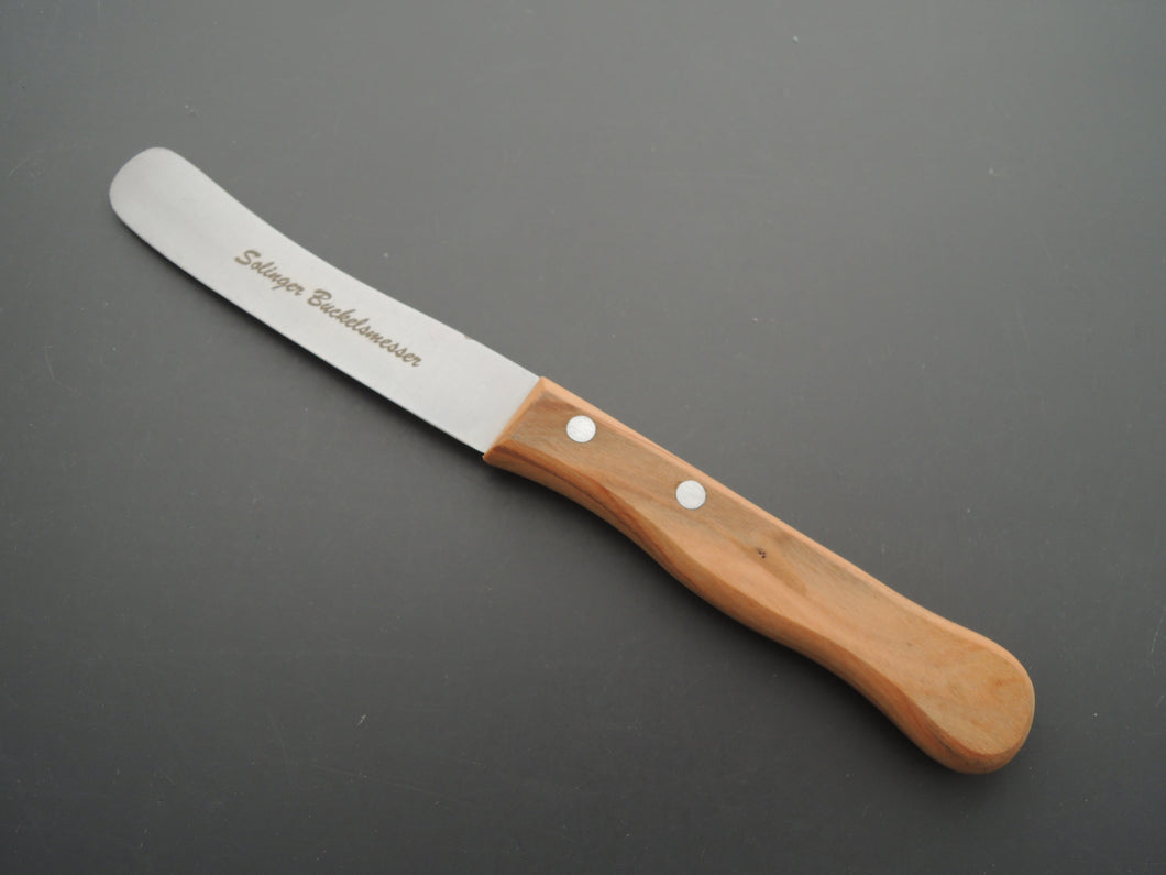 Solinger Buckels Buckelkopfmesser Küchenmesser Universalmesser Holzgriff Olive Rostfrei