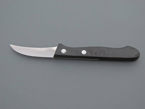 RH Zöppken Küchenmesser Spickmesser Gemüsemesser Universalmesser gebogen schwarz