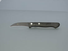 RH Zöppken Küchenmesser Spickmesser Gemüsemesser Universalmesser gebogen schwarz